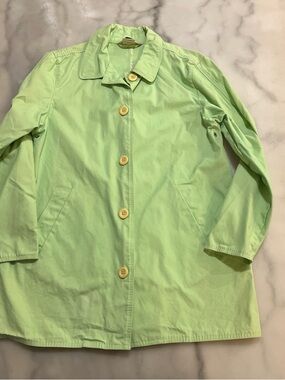 L.L. Bean Light Green Button-Front Coat